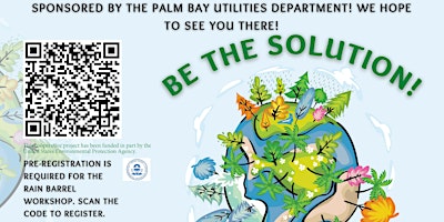 Immagine principale di Rain Barrel Workshop at Palm Bay Sustainability Fair 