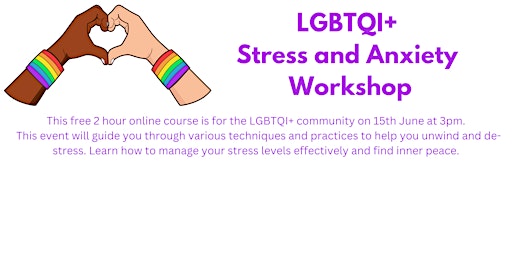 Imagem principal do evento LGBTQI+ On-line Stress Reduction and Relaxation Workshop