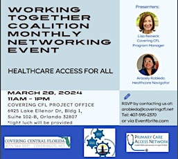 Working Together Coalition Meeting - Healthcare Access for All