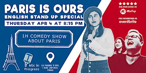 Imagem principal de English Stand-Up Comedy | Paris is Ours