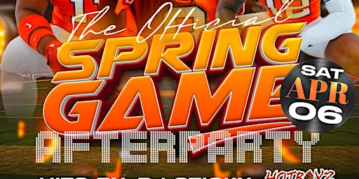 Hauptbild für THE CLEMSON OFFICIAL SPRING GAME AFTER PARTY