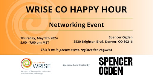 WRISE CO Happy Hour hosted by Spencer Ogden primary image