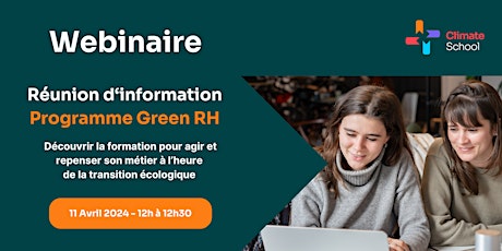 Webinaire d'information - Green RH