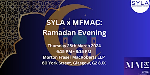SYLA x MFMAC: Ramadan Evening primary image