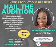 NAIL THE AUDITION COURSE (ONLINE) primary image