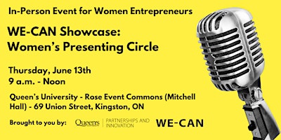 WE-CAN Showcase: Women's Presenting Circle primary image