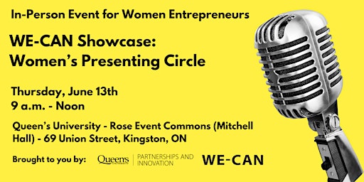 Imagem principal do evento WE-CAN Showcase: Women's Presenting Circle