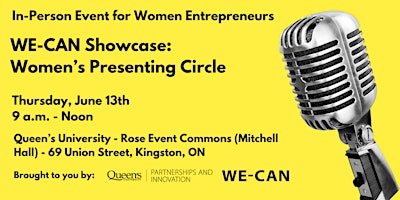 Hauptbild für WE-CAN Showcase: Women's Presenting Circle