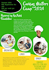 Cooking Matters Camp 5/28-6/1