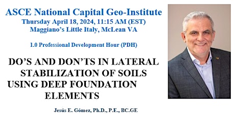 Do's and Dont's in lateral stabilization of soils....