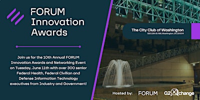 SOLD OUT! FORUM Innovation Awards & Networking Reception primary image