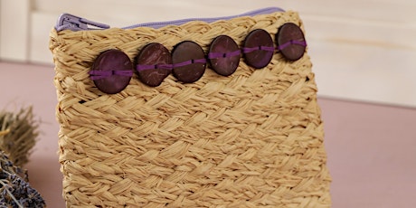 Raffia Small Clutch bag – an introduction to raffia workshop At Arty Farty