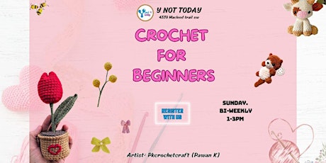 Crochet for beginners. Lead to Amigurumi.  Y NOT TODAY