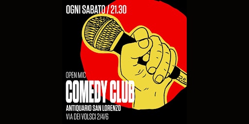 Primaire afbeelding van STAND-UP COMEDY CLUB ANTIQUARIO - FREE ENTRY