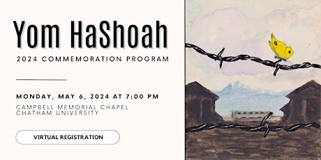 2024 Yom HaShoah Commemoration - VIRTUAL REGISTRATION