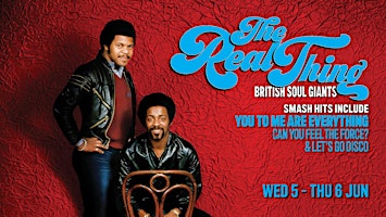 Imagem principal do evento The Real Thing | British Soul Giants with Mi-soul DJs