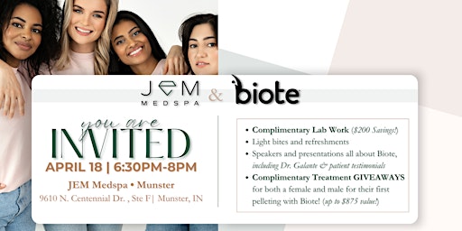 Imagem principal do evento Jem Med Spa & Biote