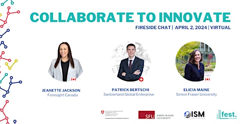 Imagen principal de Swiss Innovation FEST: Collaborate to Innovate Fireside Chat (Online)