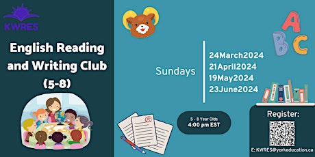 English Reading and Writing Club (5 - 8)