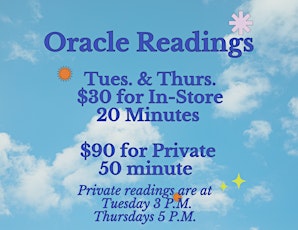 Oracle Readings with Betty Tuesday 4-23