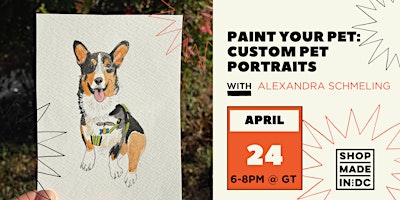 Hauptbild für Paint Your Pet: Custom Pet Portraits w/Alexandra Schmeling