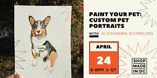 Primaire afbeelding van Paint Your Pet: Custom Pet Portraits w/Alexandra Schmeling