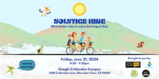Solstice Family Fun Ride on the Stevens Creek Trail
