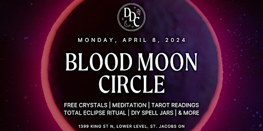 Imagem principal do evento Divine Dream Crystal's  first ever New Moon event: The Blood Moon Circle