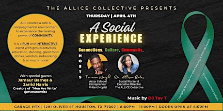 The ALLICE Collective Presents: A Social Experience (ASE)