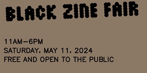 Primaire afbeelding van Sojourners for Justice Press Presents: The Black Zine Fair