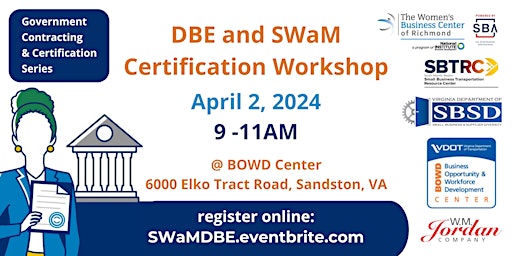 Image principale de SWaM and DBE Certification Workshop