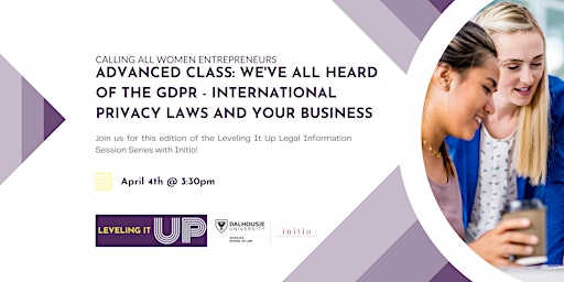 Hauptbild für Advanced Class: GDPR - International Privacy Laws and your Business