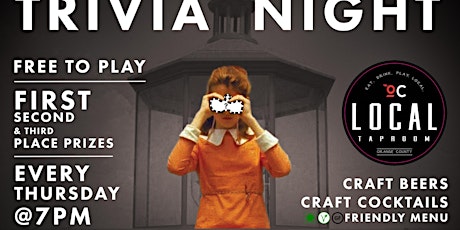 Free Trivia! Tuesdays at OC Local Taproom - Laguna Niguel