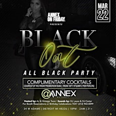 ANNEX FRIDAYS presents BLACKOUT - ALL BLACK PARTY primary image