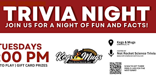 Imagen principal de Kegs & Mugs Trivia Night