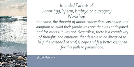 Intended Parent (IP) of Donor Egg, Sperm, Embryo  & Surrgacy Babies