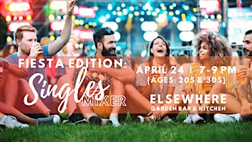 Immagine principale di 4/24 - Fiesta Singles Mixer at Elsewhere (Ages: 20s-30s) 