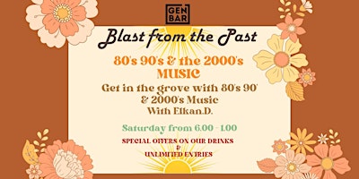 Blast from the past - 80's 90's & the 2000's Party primary image