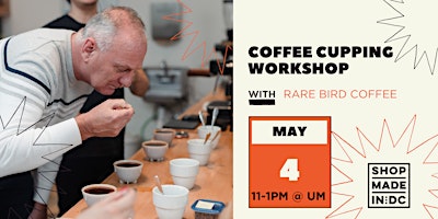 Primaire afbeelding van Coffee Cupping Workshop w/Rare Bird Coffee