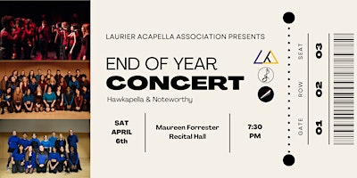 Immagine principale di Laurier Acapella Association: End of Year Concert 