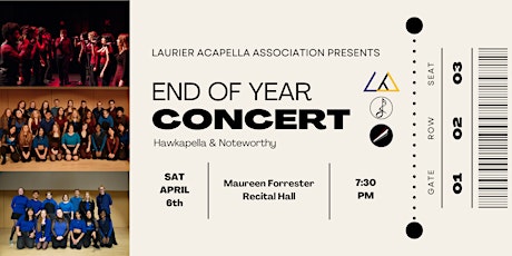 Laurier Acapella Association: End of Year Concert primary image