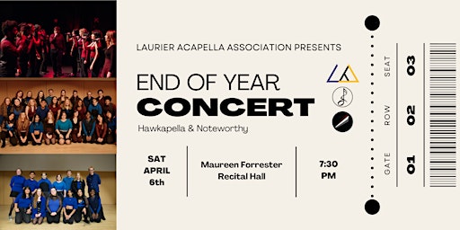 Laurier Acapella Association: End of Year Concert primary image