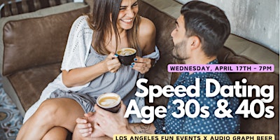 Primaire afbeelding van Los Angeles Speed Dating - More Dates, Less Wait! (Ages 30s-40s)