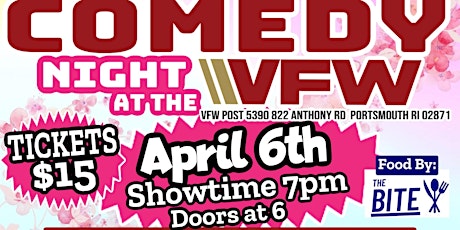 Comedy night at the VFW ( APRIL )