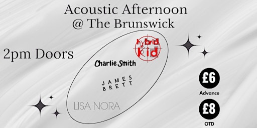 Image principale de Afternoon Acoustic Show @ The Brunswick