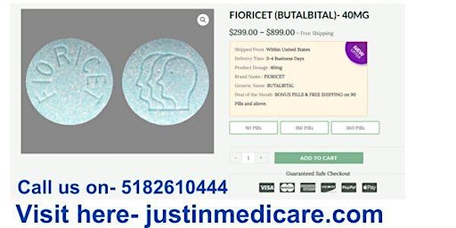 Imagen principal de Buy Fioricet online 24x7 AVAILABLE IN STOCK