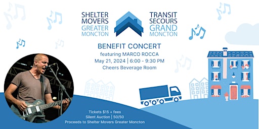 Imagem principal do evento Shelter Movers Greater Moncton - Benefit Concert