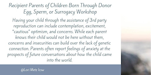 Imagem principal do evento Recipient Parents of Children Born Through Donor Conception and Surrogacy.