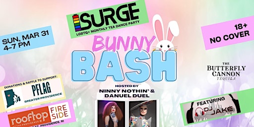 Imagem principal do evento SURGE: Bunny Bash - LGBTQIA+ Tea Dance