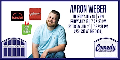 Immagine principale di Comedy @ Commonwealth Presents: AARON WEBER 